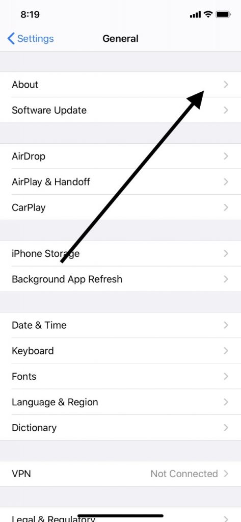 Airdropの電話の名前を変更します