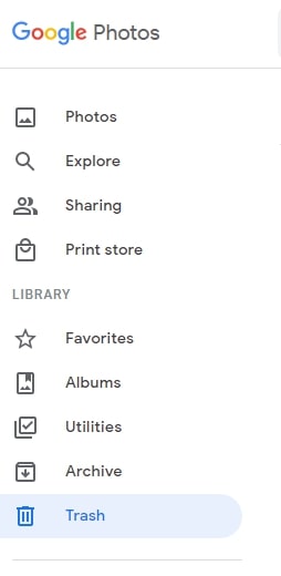 Google Photosから削除されたスクリーンショットを取得します