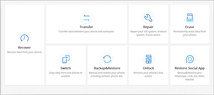 Android Unlockerを開き、AndroidをPCに接続します