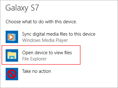 Autoplayを介して壊れた画面Samsungからデータを回復します