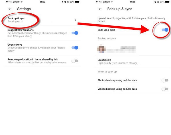 Googleフォトを介してiPhoneからビデオをバックアップする方法