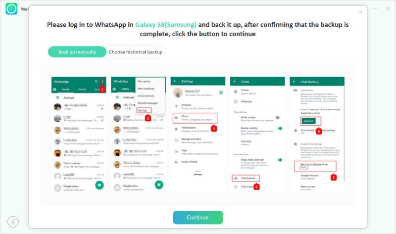 Watsgo Guide-バックアップWhatsApp Android