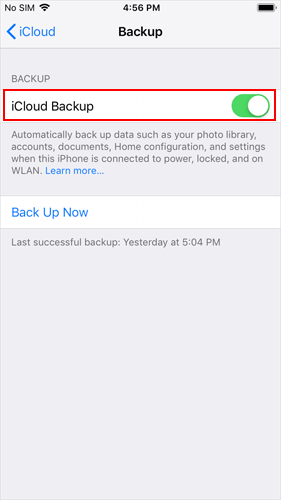 imessagsをiCloud -3にバックアップする方法