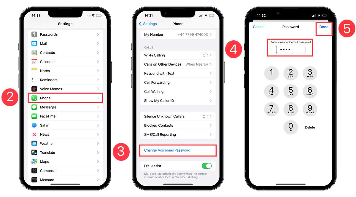 iPhoneボイスメールは何時間も表示されません