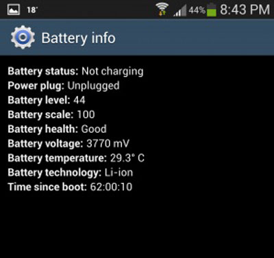 バッテリーの状態を確認して、Android電話がオフになり続ける
