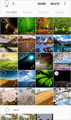 Androidギャラリーから写真を削除する方法