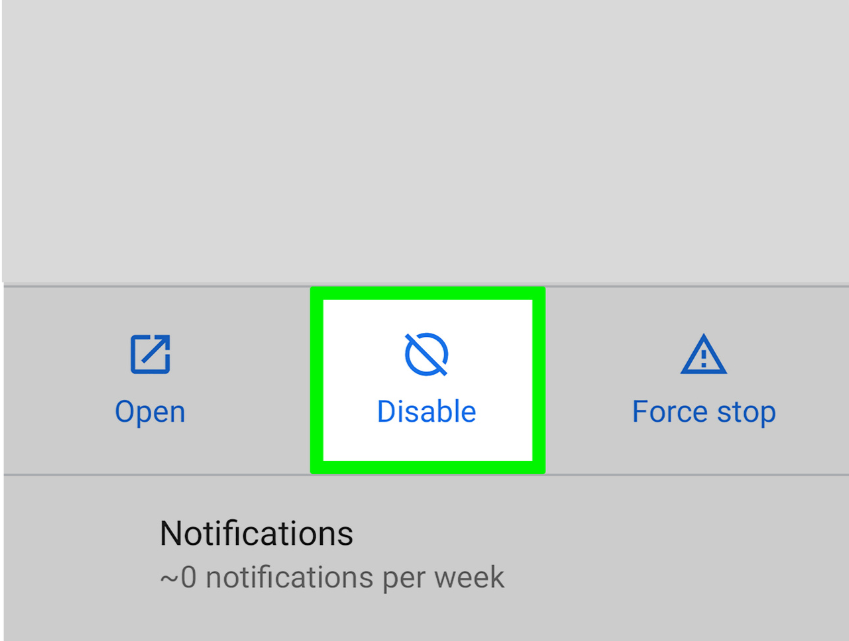 Androidセットアップアプリを無効にします