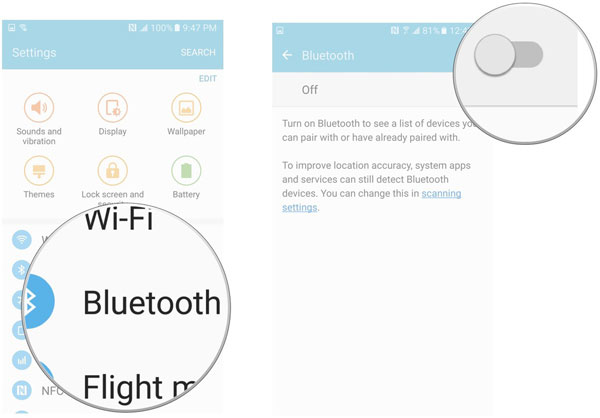 Bluetoothを無効にして、WiFiに接続していないAndroidを修正します