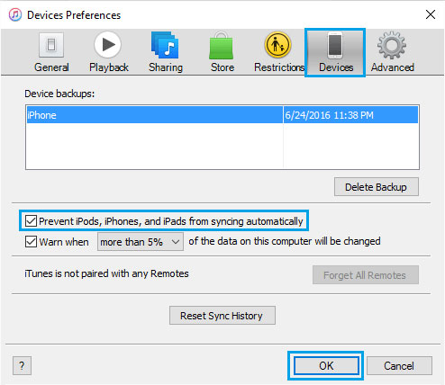 自動同期を無効にして、iTunesをより速く実行します