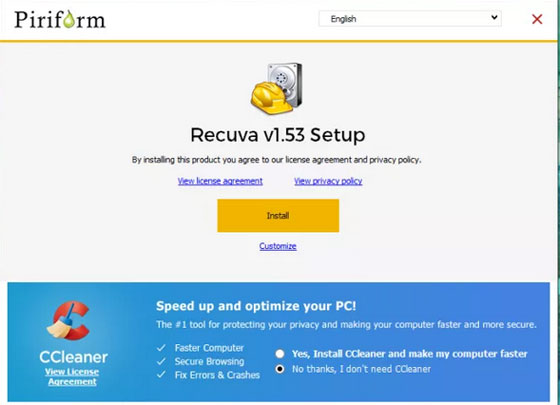 Android用のRecuvaダウンロード