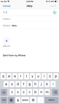 電子メールのiPhoneで連絡先グループを作成する方法