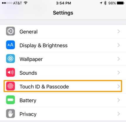 パスワードを使用してiPhoneでロック画面を無効にします