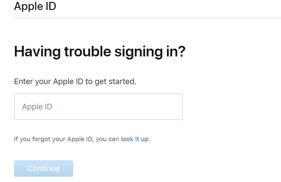 Apple IDを入力してください