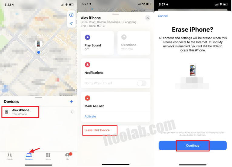 パスコードやフェイスIDまたはコンピューターなしでiPhoneのロックを解除します
