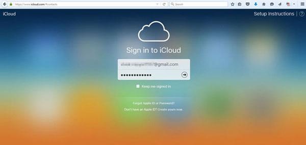 iCloudをPCからiCloud Webを介してAndroid電話に転送