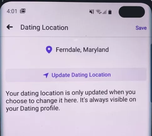 Facebookの出会い系の場所の不一致を修正します