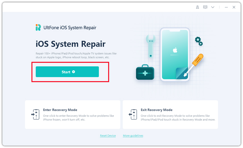 Ultfone iOSシステムの修理をダウンロードして、動作していないライブ壁紙を修正する