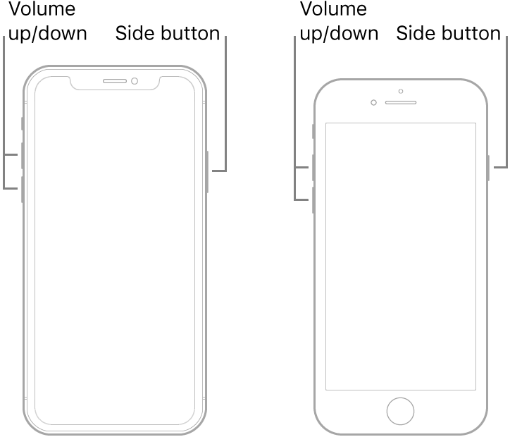 iPhone 8以降を再起動して、アップデート中にiPhoneフローズを修正する