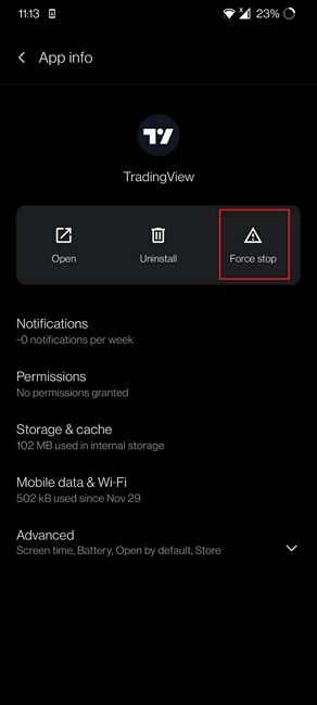 Androidバッテリーの排水速 - フォースストップアプリ