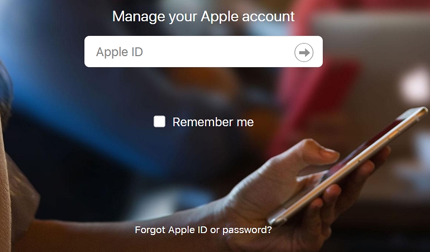 Apple IDまたはパスワードを忘れました