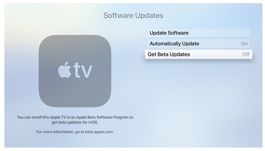 TVOS 18から17のダウングレード