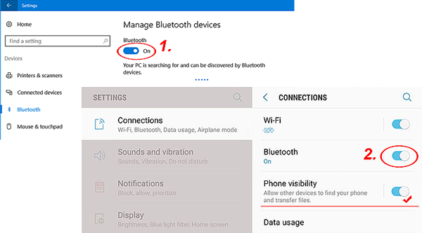 Bluetoothを使用してコンピューターからピクセルに音楽を置きます