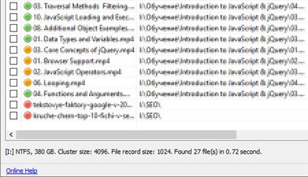 Recuvaからのプレビューファイルリスト