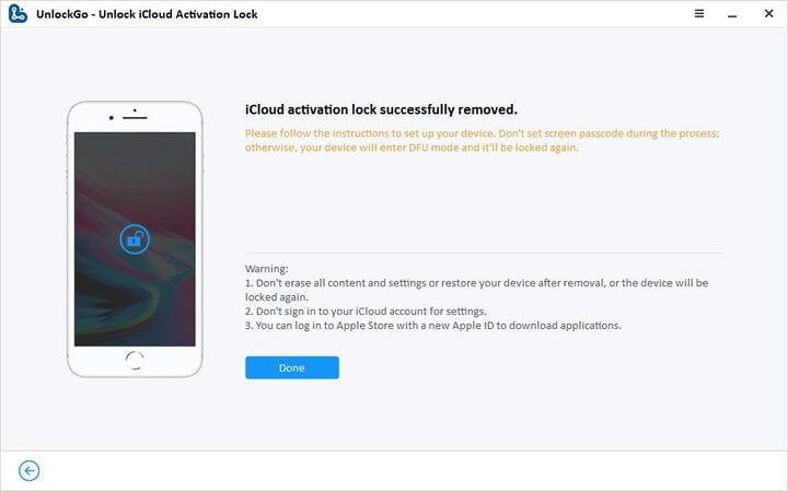 Unlockgo iCloud UnlockerでiCloudをバイパスします