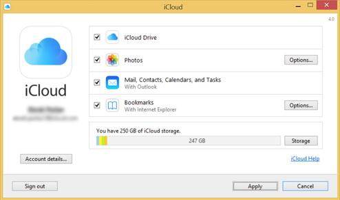 PCでiCloudバックアップを有効にします