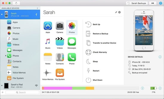 iPhone SMSバックアップフリーソフトウェアのようなImazing