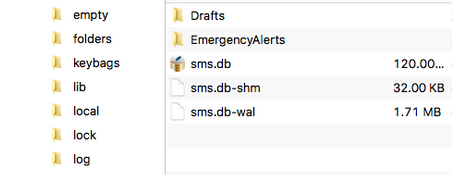 SMS DBを使用してAndroidからiPhoneにテキストメッセージを転送