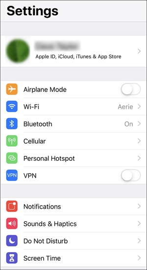 iOS 12設定