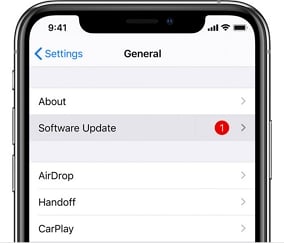 iOSを更新して、iCloudスタックから復元を修正します