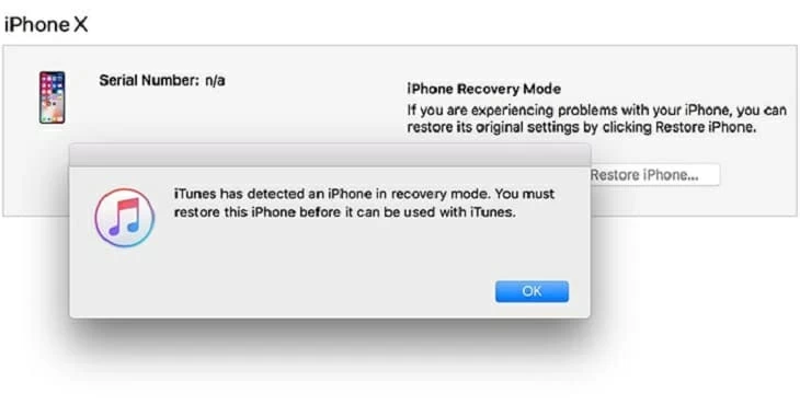 iPhoneは復元後にループを再起動します