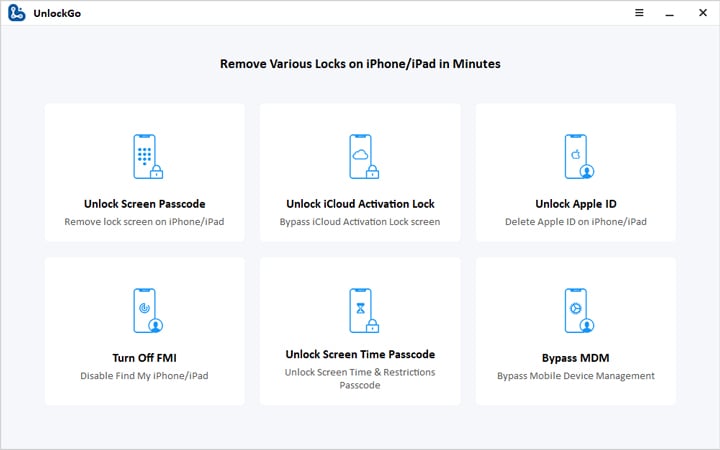 iCloud Unlockerのロックを解除します