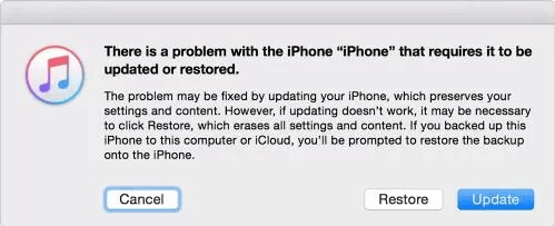 iTunesを復元します