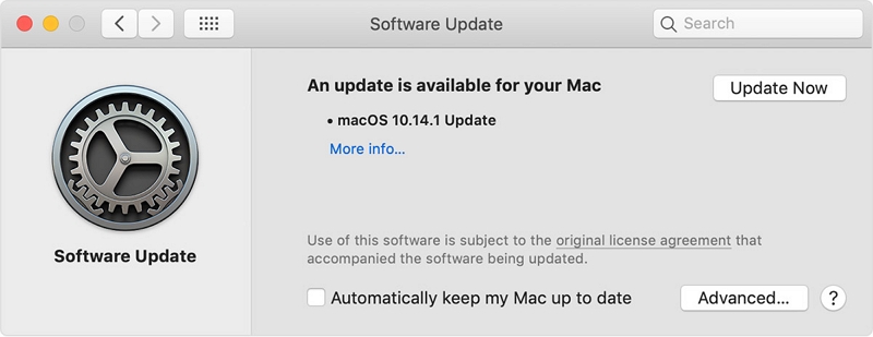 MacOSの更新