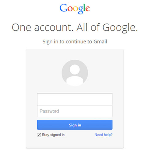 Gmailアカウントにサインインします