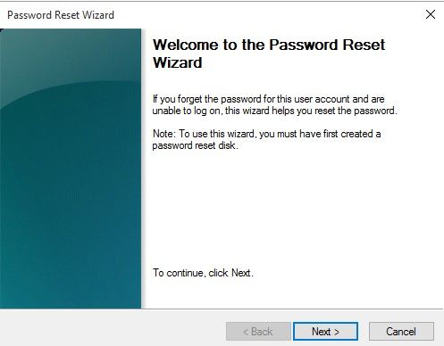 外部ハードドライブでWindowsパスワードをリセットします