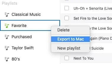 iPhone 6で購入していない音楽をMacBook Airに転送します