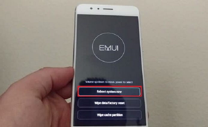 システムを再起動して、Huaweiリカバリモードを終了します