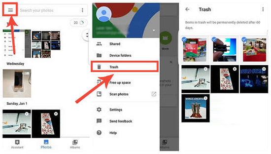 GoogleフォトからAndroidで削除されたTiktokビデオを回復する方法
