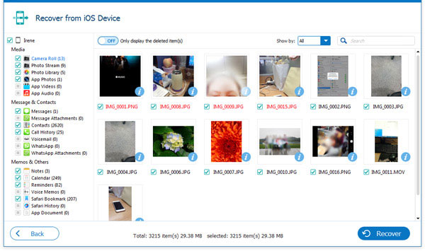 バックアップなしでiPadから削除された写真を回復します