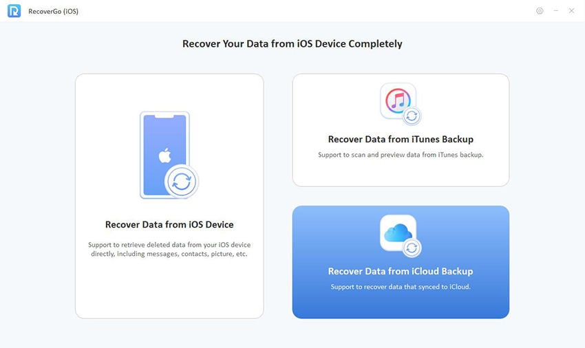 Recovergo iOSガイド -  iCloudバックアップからデータを回復しました