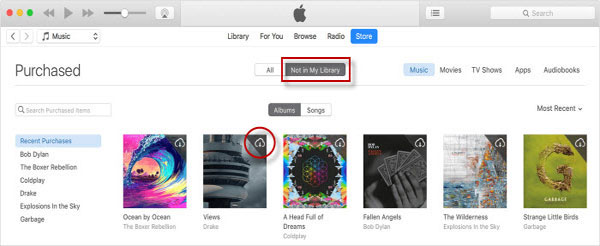 MacのiTunesストアから音楽を回復します