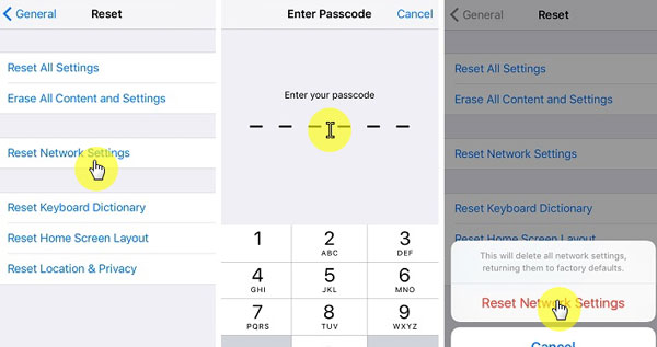 ネットワーク設定をリセットして、iPhoneの更新を永久に修正します