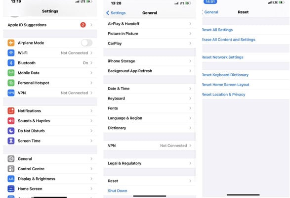 リセットネットワークまたはすべての設定が機能しないiPhoneウィジェットを修正
