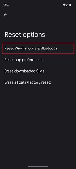 ファクトリーリセットAndroid電話