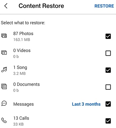 Verizon Cloudからテキストメッセージを取得します