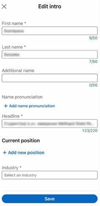 スマートフォンからのLinkedInのジョブ検索の場所を直接変更します